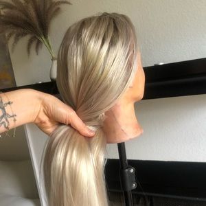 Full lace highlight blonde human Slavic hair👱♀️